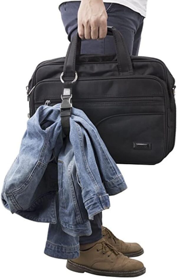 Add-A-Bag Luggage Strap Jacket Gripper, Luggage Straps Baggage Suitcase Belts Travel Accessories - Make Your Hands Free, Easy to Carry Your Extra Bags, Black - Image 8