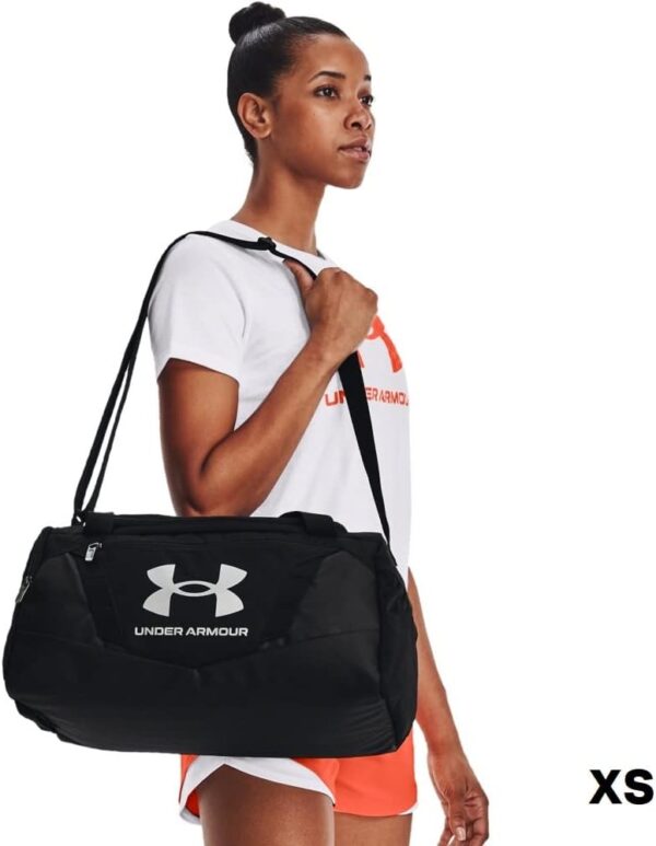 Under Armour Unisex-Adult Undeniable 5.0 Duffle , Black (001)/Metallic Silver , Medium - Image 5