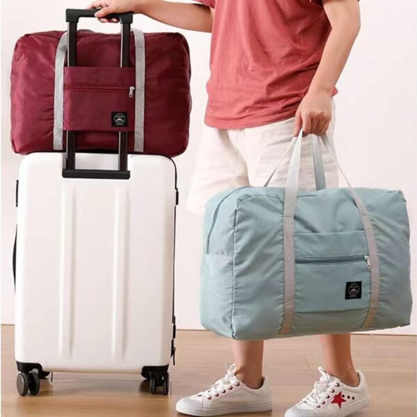 2 Pack Foldable Travel Duffel [[Bag]] for Airlines [Carry] on Weekender [Overnight] Hospital Tote Gym Duffel [[Bag]] with Toiletry [[Bag [Overnight] [[Bag For Women - Image 2