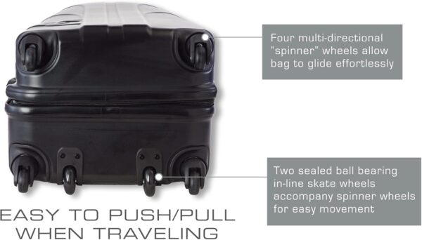 Samsonite Golf 6850 Hard Case Golf Travel Bag, Lightweight & Durable ABS Shell, Multi-Directional Wheels - Image 4