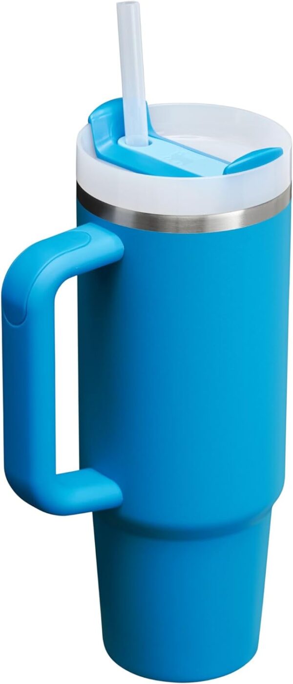 Stanley Quencher H2.0 Tumbler with Handle and Straw 30 oz | Flowstate 3-Position Lid | Cup Holder Compatible for Travel | Insulated Stainless Steel Cup | BPA-Free | Azure - Image 2