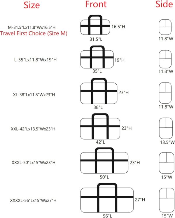 Extra Large Storage Duffle Bag with Zippers and Handles, Big Foldable Duffle Bag for Travel - Image 6