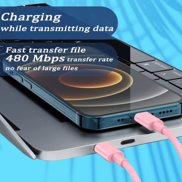 Multi USB Charging Adapter Cable Kit, USB C to iOS Device Adapter Box, Conversion Set USB A & Type C to Male Micro/Type C/iOS Device, Data Transfer, Card Storage, Tray Eject Pin, Phone Holder (Pink) - Image 5