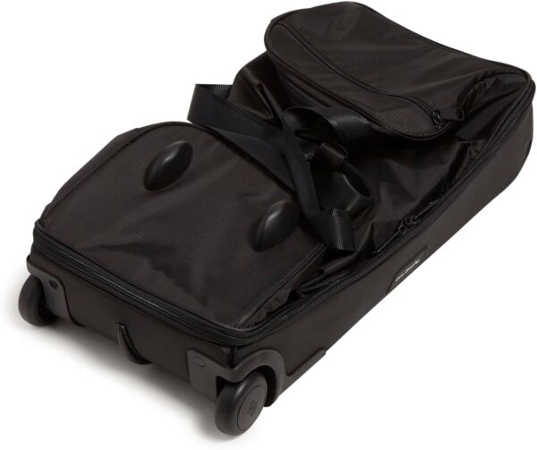 Vera Bradley Women's Recycled Ripstop Foldable Rolling Duffel Bag, Black, One Size - Image 5