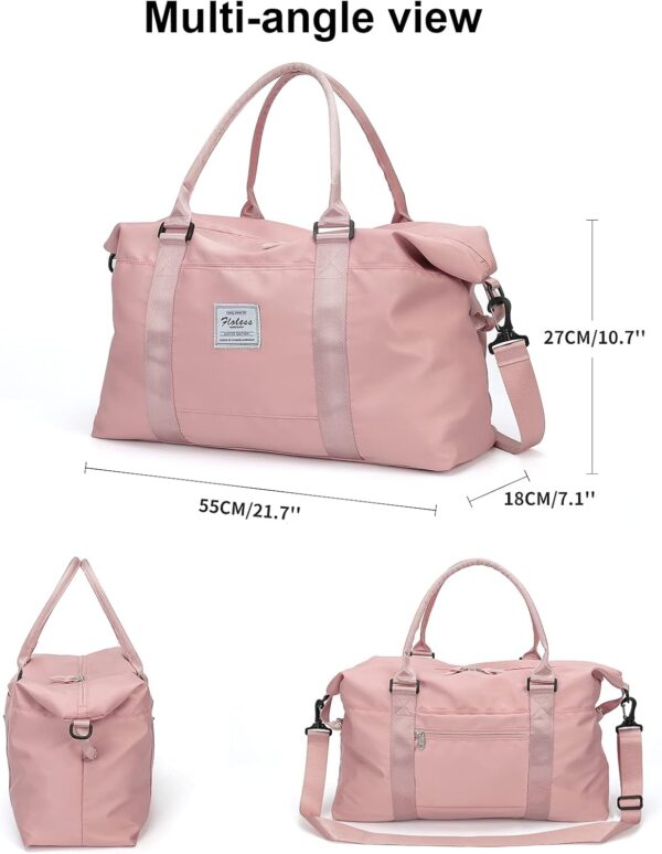Travel Duffel Bag,Sports Tote Gym Bag,Shoulder Weekender Overnight Bag for Women - Image 8