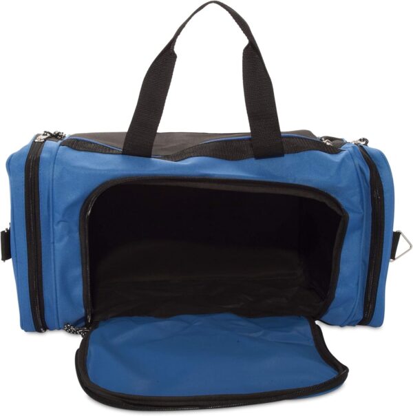 DALIX 21" Blank Sports Duffle Bag Gym Bag Travel Duffel with Adjustable Strap in Royal Blue - Image 5