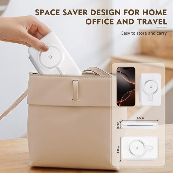 Magnetic Wireless Charger for iPhone: 3 in 1 Travel Charging Station for Apple Devices for iPhone 16 15 14 13 12 Pro Max Plus - Foldable Charging Pad for Apple Watch Series & Airpods 4 3 2 Pro - Image 6