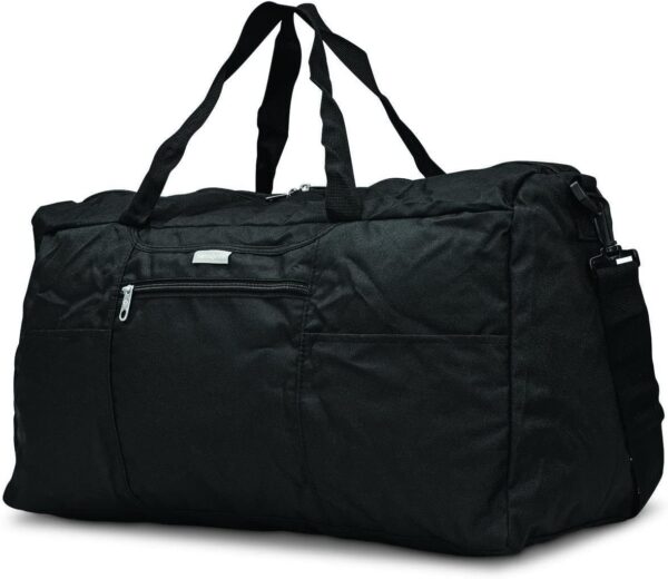 Samsonite Foldaway Packable Duffel Bag, Black, Medium - Image 7