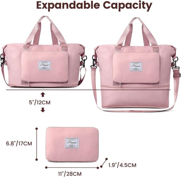 Travel Duffle Bag - Overnight Shoulder Bag for Women, Waterproof Weekender Bag Carry On Tote Bags Tote Gym Bag for Women - Image 2