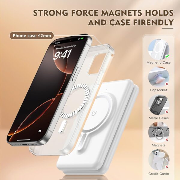 Magnetic Wireless Charger for iPhone: 3 in 1 Travel Charging Station for Apple Devices for iPhone 16 15 14 13 12 Pro Max Plus - Foldable Charging Pad for Apple Watch Series & Airpods 4 3 2 Pro - Image 4
