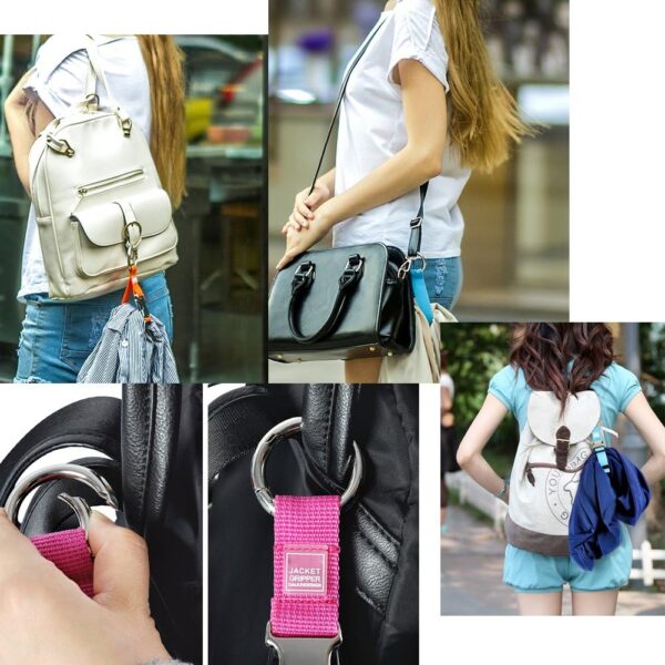 Add-A-Bag Luggage Strap Jacket Gripper, Luggage Straps Baggage Suitcase Belts Travel Accessories - Make Your Hands Free, Easy to Carry Your Extra Bags, Black - Image 5