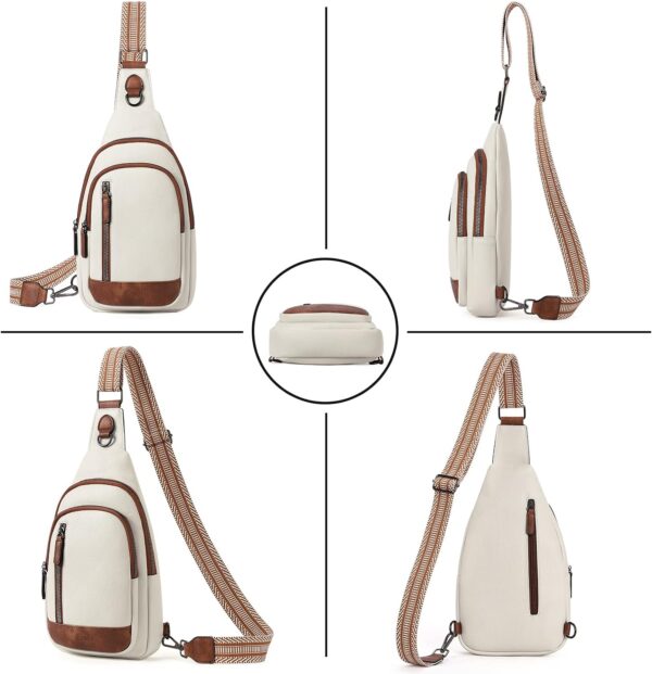 CLUCI Crossbody Bags for Women - Sling Backpack Travel Bag in Leather - Image 6