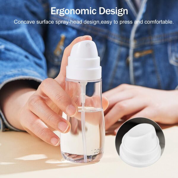 Small Spray Bottle with Fine Mist, 2 Pack 3.4oz/100ml Travel Spray Bottles for Hair and Face, Refillable Spray Bottles for Cleaning Solutions, Perfume, Liquid Cosmetics, Essential Oils TSA Approved - Image 3