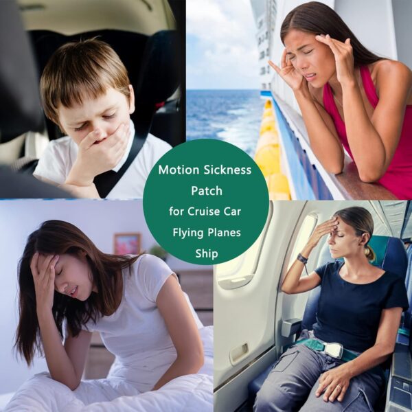 Motion Sickness Patches for Car and Boat Rides, Ships, Cruise and Airplane & Other Forms of Transport - Travel Essentials, for Adults and Kids (24 Count) - Image 4
