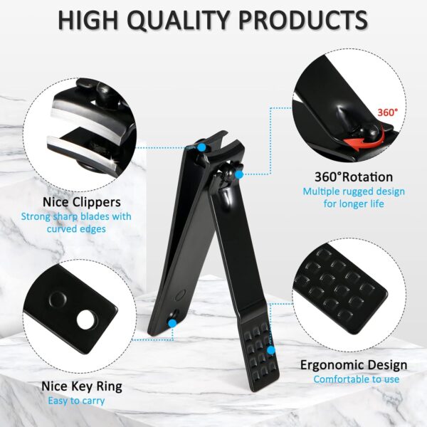 Manicure Set Professional Nail Clipper Kit-26 Pieces Stainless Steel Manicure Kit,nail Care Tools with Luxurious Travel Case - Image 2
