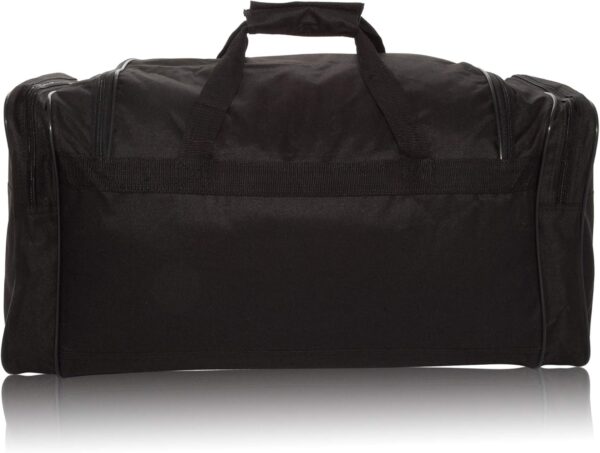 DALIX 25" Extra Large Vacation Travel Duffle Bag in Black - Image 4