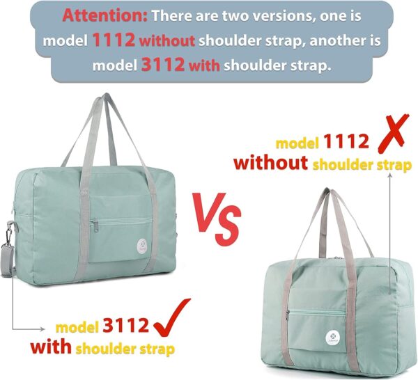 For Spirit Airlines Personal Item Bag 18x14x8 Foldable Travel Duffel Bag Tote Carry on Luggage Duffle Overnight for Women and Men - Image 4