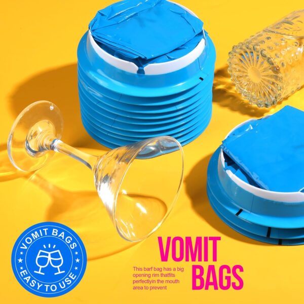 YGDZ Vomit Bags Disposable, 15 Pack Barf Throw Up Emesis Puke Nausea for Travel Motion Sickness, Car & Aircraft, Kids,1000ml - Image 7