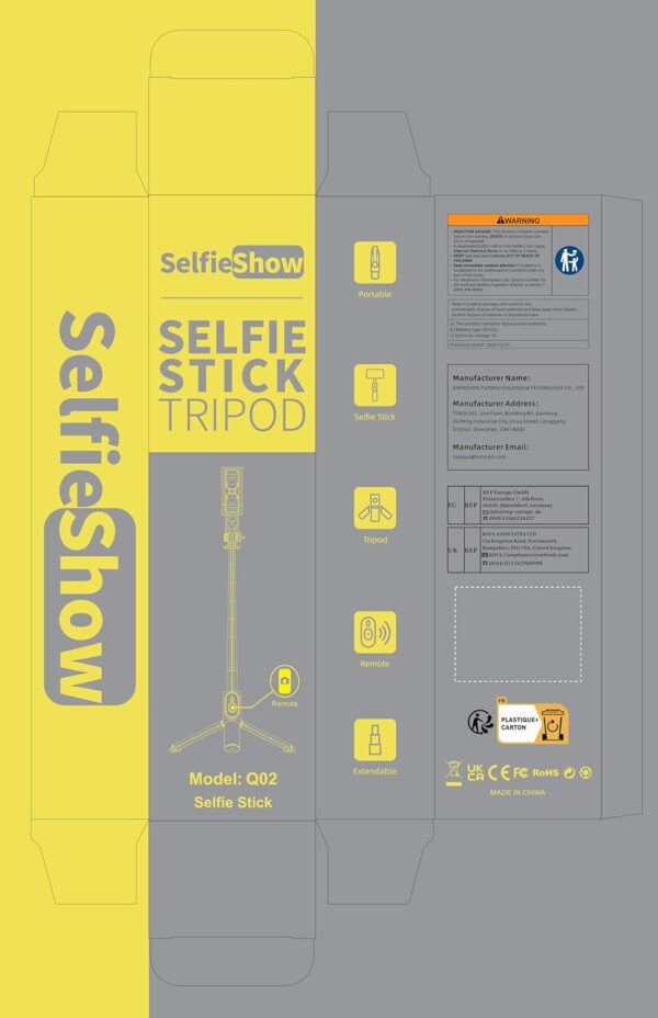 Selfie Stick Tripod, All in One Extendable & Portable iPhone Tripod Selfie Stick with Wireless Remote Compatible with iPhone 16 15 14 13 12 11 pro Xs Max 8 7, Galaxy Note10/S20/S10/OnePlus 9/9 PRO etc - Image 10