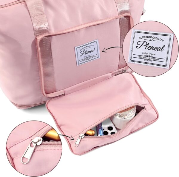 Travel Duffle Bag - Overnight Shoulder Bag for Women, Waterproof Weekender Bag Carry On Tote Bags Tote Gym Bag for Women - Image 7
