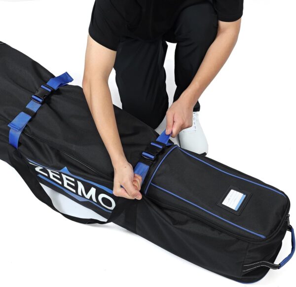 ZEEMO Golf Travel Bag, Full-Open Protective&Wheeled Airline-Approved Case for Clubs, Cart&StandBag, Soft-Sided Waterproof Cover Made of Heavy Duty Oxford - Image 5