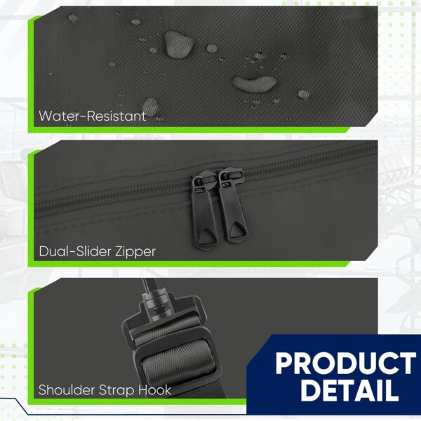 Travel Duffle Bag, Weekender Travel Bag Men Small Gym Bag for Women, Hospital Bag for Labor and Delivery, Overnight Bag Luggage Bag with Trolley Sleeve, Airplane Travel Essentials for Flying(Black) - Image 6