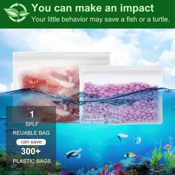 SPLF 4 Pack Leakproof Clear Toiletry bags, TSA Approved Quart Size Zipper Bags, BPA Free Travel Makeup Cosmetic Bags for Women Men, Carry on Airport Airline Compliant Bags - Image 9