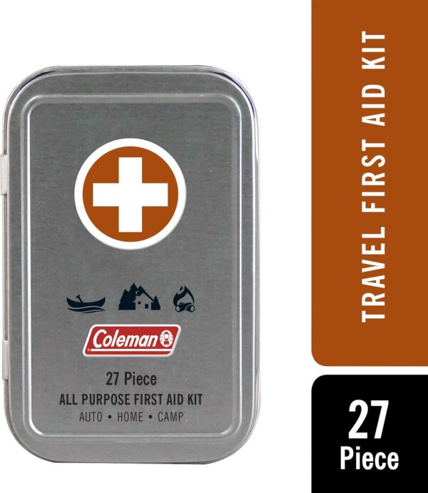Coleman All Purpose Mini First Aid Kit - Compact & Affordable Emergency Preparedness with First Aid Assortment - 27 Pieces – Travel Friendly - Image 3