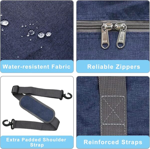 For Spirit Airlines Personal Item Bag 18x14x8 Foldable Carry on Bags for Airplanes Travel Duffel Bags for Women and Men - Image 3