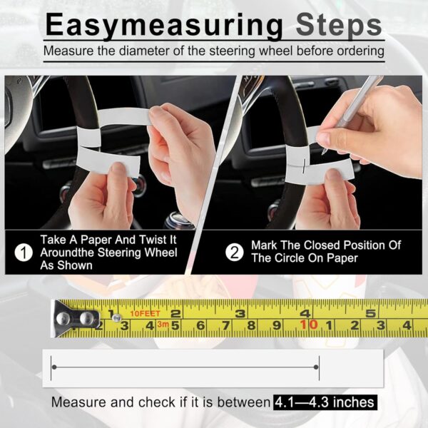 JUSTTOP Car Steering Wheel Desk for Laptop,Multipurpose Travel Car Accessories, Car Seat Stand Trays for Eating, Steering Wheel Under Table Console(Black) - Image 3