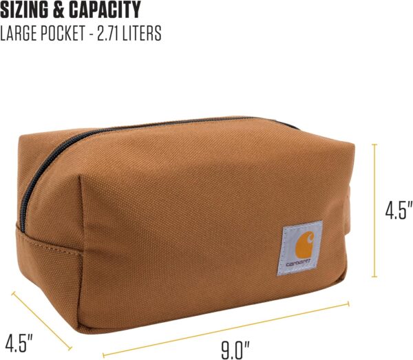Carhartt Durable Organizer, Pack Travel Essentials W/The Pfas Free Toiletry Bag W/Water Resistance - Image 4