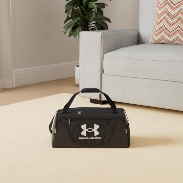 Under Armour Unisex-Adult Undeniable 5.0 Duffle , Black (001)/Metallic Silver , Medium - Image 3