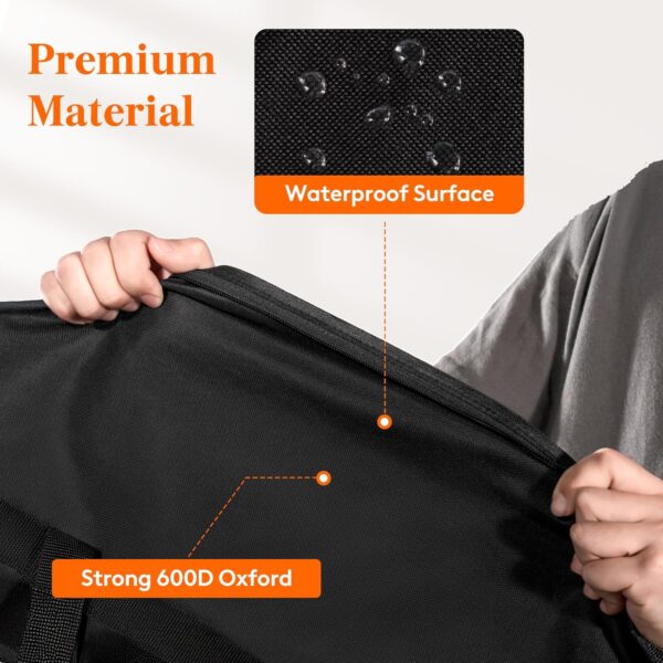 Lifewit 120L Ertra Large Storage Duffle Bag for Traveling, Folable Moving Bags with Zippers and Handles, Heavy Duty Storage Bags Big Totes for Travel, Camping, Storage Bins with Lids for Luggage - Image 4