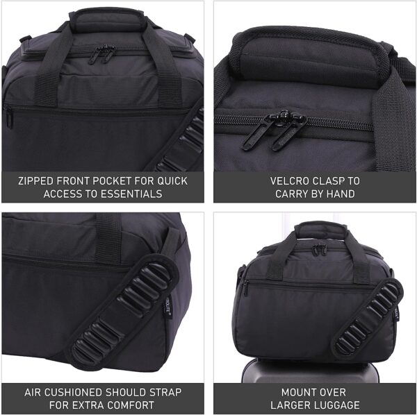 Aerolite Underseat 17x13x8” jetBlue Airline Maximum Size Carry On Holdall with 5 Year Guarantee, Premium Carry On Personal Item Eco-Friendly Travel Duffel Bag - Image 4