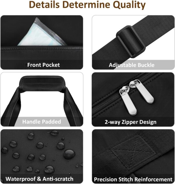 Expandable Travel Duffle Bags Weekender Overnight Bags for Women Men Hospital Bag for Women Labor Delivery with Toiletry Bag Waterproof - Image 4