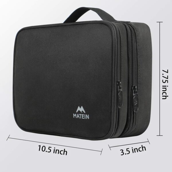 MATEIN Electronics Organizer Travel Case, Water Resistant Cable Organizer Bag for Travel Essentials, Tech Gifts for Men, Storage Bag as Accessories for Phone, Cord, Tablet, Black - Image 8