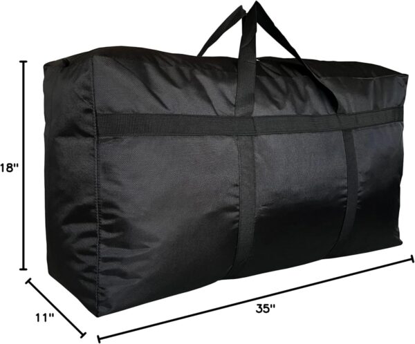 Extra Large Storage Duffle Bag with Zippers and Handles, Big Foldable Duffle Bag for Travel - Image 9