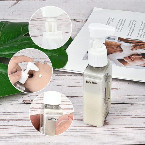 Bpluma Travel Bottles, Leak Proof Containers For Toiletries TSA Approved Airplane Accessories Kits For Liquid With Labels - Image 3