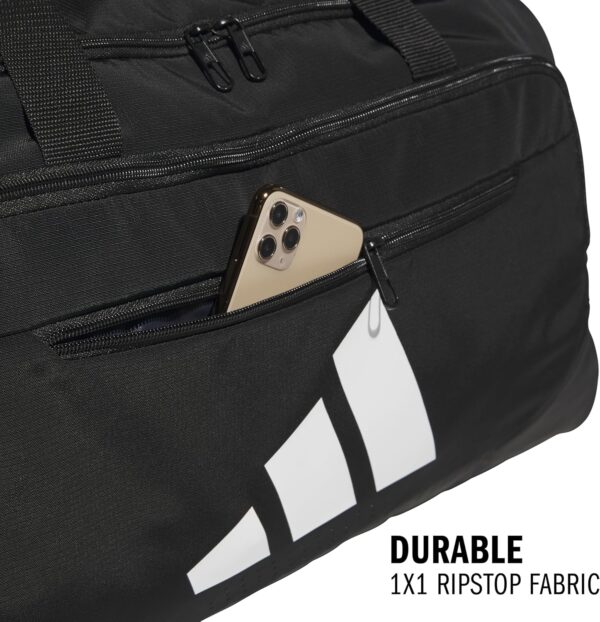 adidas Defender 5.0 Duffel, Durable Travel Gym Sports Bag for Men and Women, Black, Medium (59L) - Image 3