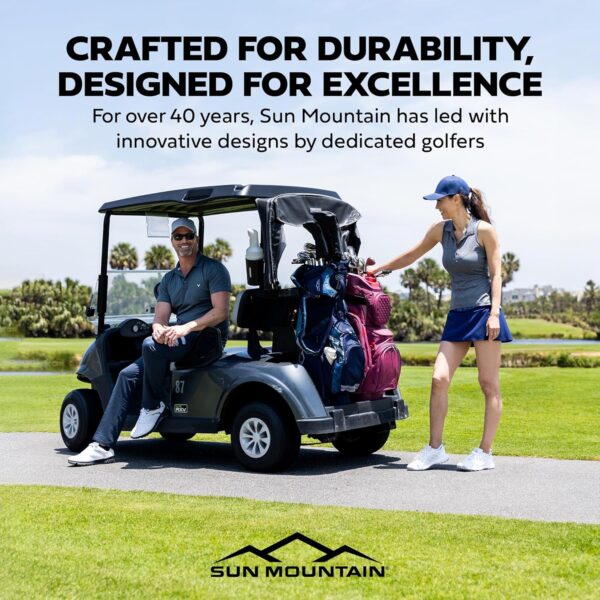 Sun Mountain ClubGlider Meridian - Prestigious Golf Travel Bag with Wheels for Ultimate Convenience - Heavy Duty Golf Travel Bag with Dense Foam Padding for Protection and Spacious Storage - Black - Image 8