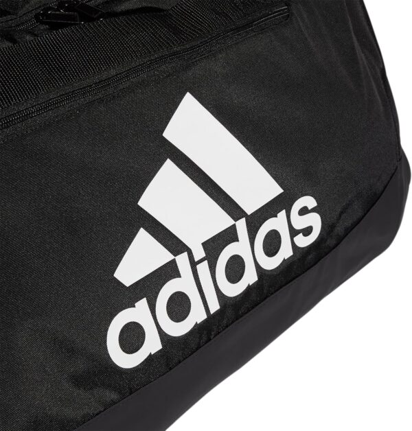 adidas Unisex Defender 4.0 Gym Duffel Bag for Men and Women, Black/White, Large (110L) - Image 5
