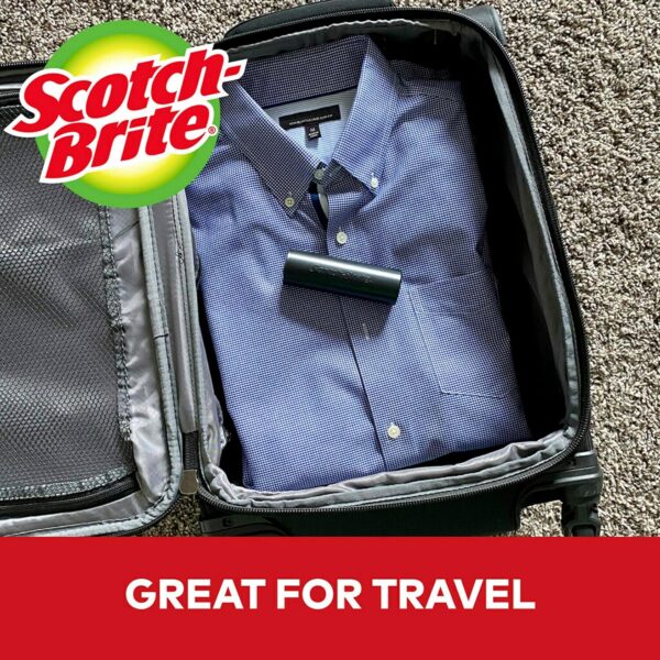 Scotch-Brite Mini Travel Lint Roller, Works Great On Pet Hair, 30 Sheets - Image 4