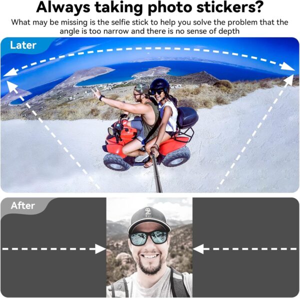 TELESIN G3 Invisible Selfie Stick for GoPro Insta360 (120cm/47.2"), Waterproof Carbon Fiber Extension Pole for GoPro 13 12 11 10 9 8 Insta 360 X3 X4 Go 3 Ace Pro 2 DJI Action 3 4 5 Osmo Pocket 3 - Image 3