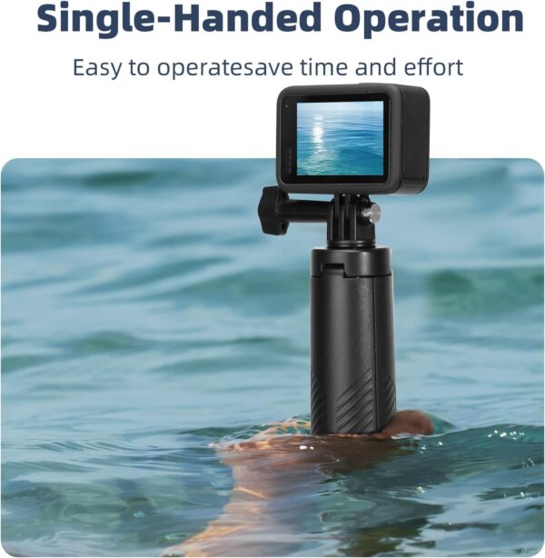 Waterproof Selfie Stick Floating Hand Grip Floating Tripod Stand Extendable Monopod Compatible with GoPro Hero 13/12/11/10/9/8/DJI OSMO Action 5 Pro/4/3/Insta360 Ace Pro/Ace and Most Action Camera - Image 6
