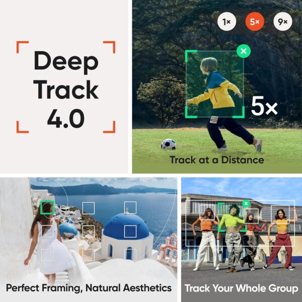 Insta360 Flow 2 Pro Grey - Foldable AI Phone Gimbal, iPhone Native Tracking in 200+ iOS Apps, Multi-Person Tracking, 360º Pan Tracking, Built-In Tripod/Selfie Stick, iPhone/Android Portable Stabilizer - Image 2