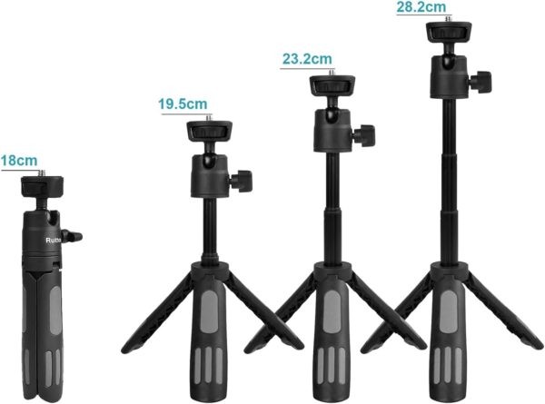 Phone Tripod Stand and Selfie Stick for iPhone, Webcam, Desktop, Sony, Go Pro, Travel 11.5inch Tripod Compatible DJI osmo Pocket 3, 2 - Image 5