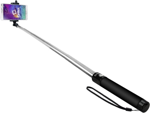 Self-Portrait Stick: Cellet Premium Selfie Stick Extendable and Adjustable Compatible to Apple iPhone 15, 15 Plus, 15 Pro, 15 Pro Max, Galaxy S24, S24+, S24 Ultra and More - Image 5