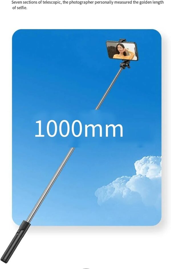 XIHAMA Selfie Stick,3 in 1 Phone Tripod with Detachable Wireless Remote,Portable Selfie Stick Tripod Compatible with iPhone,Samsung and Android - Image 5