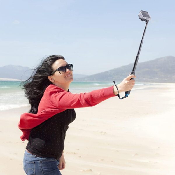 19” Short Extension Selfie Stick Compact Handle Grip Adjustable Waterproof Monopod Pole Compatible with GoPro Hero 13 12 11 10 9 8 7 6 5 AKASO DJI Osmo Action Camera(Mini Size) - Image 9