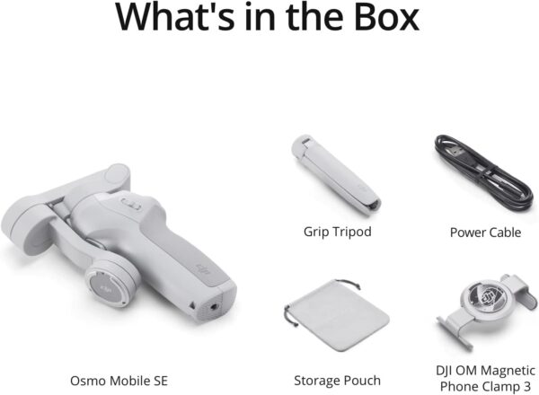 DJI Osmo Mobile SE, 3-Axis Phone Gimbal, Portable and Foldable, Gimbal Stabilizer for iphone, Andriod, ShotGuides, ActiveTrack 6.0, Vlogging Stabilizer for Youtube, TikTok, Travel - Image 6